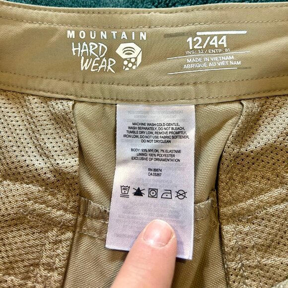 Mountain Hardware Hiking/Camping Pants Khaki 12 / 44 NWOT - Picture 5 of 12